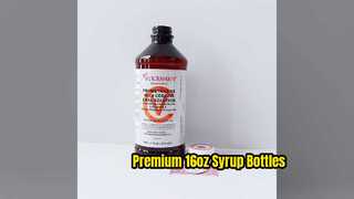 16oz PET Cough Syrup Bottles Professional Packaging
