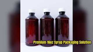 16oz PET Cough Syrup Bottles Professional Packaging