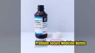 Premium 115ml PET Syrup Bottles with Secure CRC Caps
