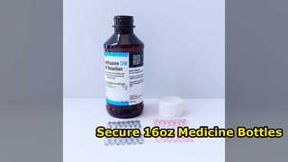 Premium 16oz PET Cough Syrup Bottles with Secure Seal