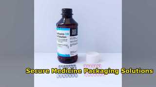 Premium 115ml Tris Cough Syrup Bottles Secure PET Packaging