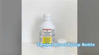 125ml PET Syrup Bottle Tamper Proof Cap